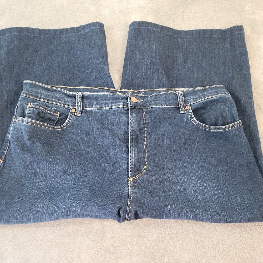 Gloria Vanderbilt Womens Jeans 18 All Around Slim Amanda Capri Dark CAP30E